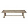 Alpine Furniture Newberry Bench, Weathered Natural - Front Angle
