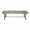 Alpine Furniture Newberry Bench, Weathered Natural - Front Angle - Alpine Furniture Newberry Bench, Weathered Natural - Front Angle