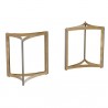Sunpan Mendoza Dining Table Base - Set of Two - Base Front Side View