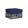 Sunset West Milano Ottoman with Cushion in Echo Midnight - Front Side Angle