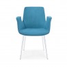 Bellini Modern Living Gabriella Dining Chair Fabric BLUE,CHARCOAL GREY,ORANGE,GREY, Front Angle