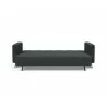 Innovation Living Cassius D.E.L. Sofa Bed - Boucle Black Raven - Front Fully Folded - Innovation Living Cassius D.E.L. Sofa Bed - Boucle Black Raven - Front Fully Folded