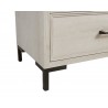 Alpine Furniture Bradley 6 Drawer Dresser in Antique White - Base Angle