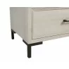 Alpine Furniture Bradley 6 Drawer Dresser in Antique White - Base Angle - Alpine Furniture Bradley 6 Drawer Dresser in Antique White - Base Angle