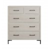 Alpine Furniture Bradley Chest in Antique White - Front Angle