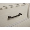 Alpine Furniture Bradley Chest in Antique White - Closeup Angle