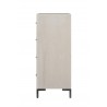 Alpine Furniture Bradley Chest in Antique White - Side Angle
