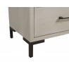 Alpine Furniture Bradley Nightstand in Antique White - Base Angle