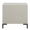 Alpine Furniture Bradley Nightstand in Antique White - Back Angle - Alpine Furniture Bradley Nightstand in Antique White - Back Angle