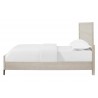 Alpine Furniture Bradley Queen / California / Standard King Panel Bed in Antique White - Side Angle