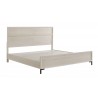 Alpine Furniture Bradley Queen / California / Standard King Panel Bed in Antique White - Front Side Angle