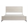 Alpine Furniture Bradley Queen / California / Standard King Panel Bed in Antique White - Front Angle