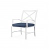 Bristol Dining Chair in Spectrum Indigo w/ Self Welt - Front Side Angle