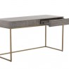 Sunpan Markel Desk - Front Side Opened Angle