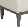 Sunpan Priscilla Bench - Linoso Ivory - Bae Closeup Angle