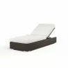 Montecito Adjustable Chaise in Canvas Flax w/ Self Welt - Front Side Angle - Montecito Adjustable Chaise in Canvas Flax w/ Self Welt - Front Side Angle