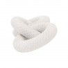Essentials for Living Crew Rope Link in White Speckle Flat Rope - Side Angle