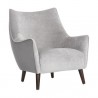 Sunpan Sorrel Lounge Chair Polo Club Stone Antonio Charcoal - Front Side Angle