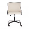 Sunpan Gianni Office Chair - Dillon Cream-Dillon Thunder - Front Angle
