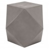 Essentials For Living Facet Accent Table in Slate Gray Concrete - Side