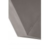 Essentials For Living Facet Accent Table in Slate Gray Concrete - Top View Close-up