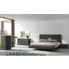 J&M Furniture Faro Premium Bedroom Set in Wenge with Light Grey  - J&M Furniture Faro Premium Bedroom Set in Wenge with Light Grey 