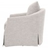 Essentials For Living Faye Slipcover Swivel Club Chair in Mineral Birch - Side