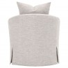 Essentials For Living Faye Slipcover Swivel Club Chair in Mineral Birch - Back View