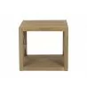 Sunset West X End Table in Coastal Teak - Front Angle - Sunset West X End Table in Coastal Teak - Front Angle