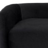 Sunpan Sammy Bench Black Sky - Seat Closeup Top Angle