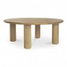 Moe's Home Collection Milo Coffee Table, Oak - Front Top Angle