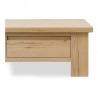 Moe’s Home Collection Graham Storage Coffee Table in Rustic Oak  - Leg Close-up