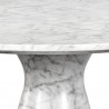 Sunpan Shelburne Dining Table Marble Look - White 47'' - Closeup Angle