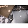 Alfresco Home Milou Wicker Dining Armchair - Seat Closeup Angle