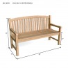 Anderson Teak Chelsea 3-Seater Bench-dimension - Anderson Teak Chelsea 3-Seater Bench-dimension