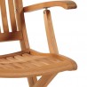 Felice Teak Outdoor Dining Folding Armchair - Details