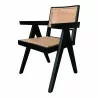 Moe's Home Collection Takashi Chair Black - Set of Two - Front Side Angle - Moe's Home Collection Takashi Chair Black - Set of Two - Front Side Angle