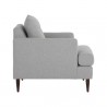 Sunpan Laurel Armchair Liv Dove - Side Angle