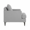 Sunpan Laurel Armchair Liv Dove - Side Angle - Sunpan Laurel Armchair Liv Dove - Side Angle