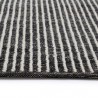 Sunpan Serene Hand-Woven Rug - Black/White 5' X 8' / 8' X 10' / 9' X 12' - Front Angle
