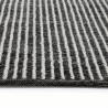 Sunpan Serene Hand-Woven Rug - Black/White 5' X 8' / 8' X 10' / 9' X 12' - Front Angle - Sunpan Serene Hand-Woven Rug - Black/White 5' X 8' / 8' X 10' / 9' X 12' - Front Angle