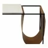 Moe's Home Collection Cave Magazine Rack - Side Closeup Top Top Angle - Moe's Home Collection Cave Magazine Rack - Side Closeup Top Top Angle