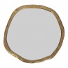Moe's Home Collection Foundry Small Mirror in Gold - Front Angle
