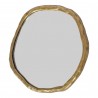 Moe's Home Collection Foundry Small Mirror in Gold - Front Side Angle