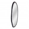 Moe's Home Collection Found Mirror Oval in Black - Front Side Angle