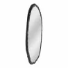 Moe's Home Collection Found Mirror Oval in Black - Front Side Angle - Moe's Home Collection Found Mirror Oval in Black - Front Side Angle