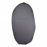 Moe's Home Collection Found Mirror Oval in Black - Back Angle
