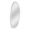 Moe's Home Collection Found Mirror Oval in White - Front Side Angle