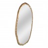 Moe's Home Collection Found Mirror Oval in Gold - Front Side Angle