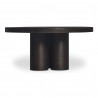Moe’s Home Collection Logan Outdoor Coffee Table in Black - Front